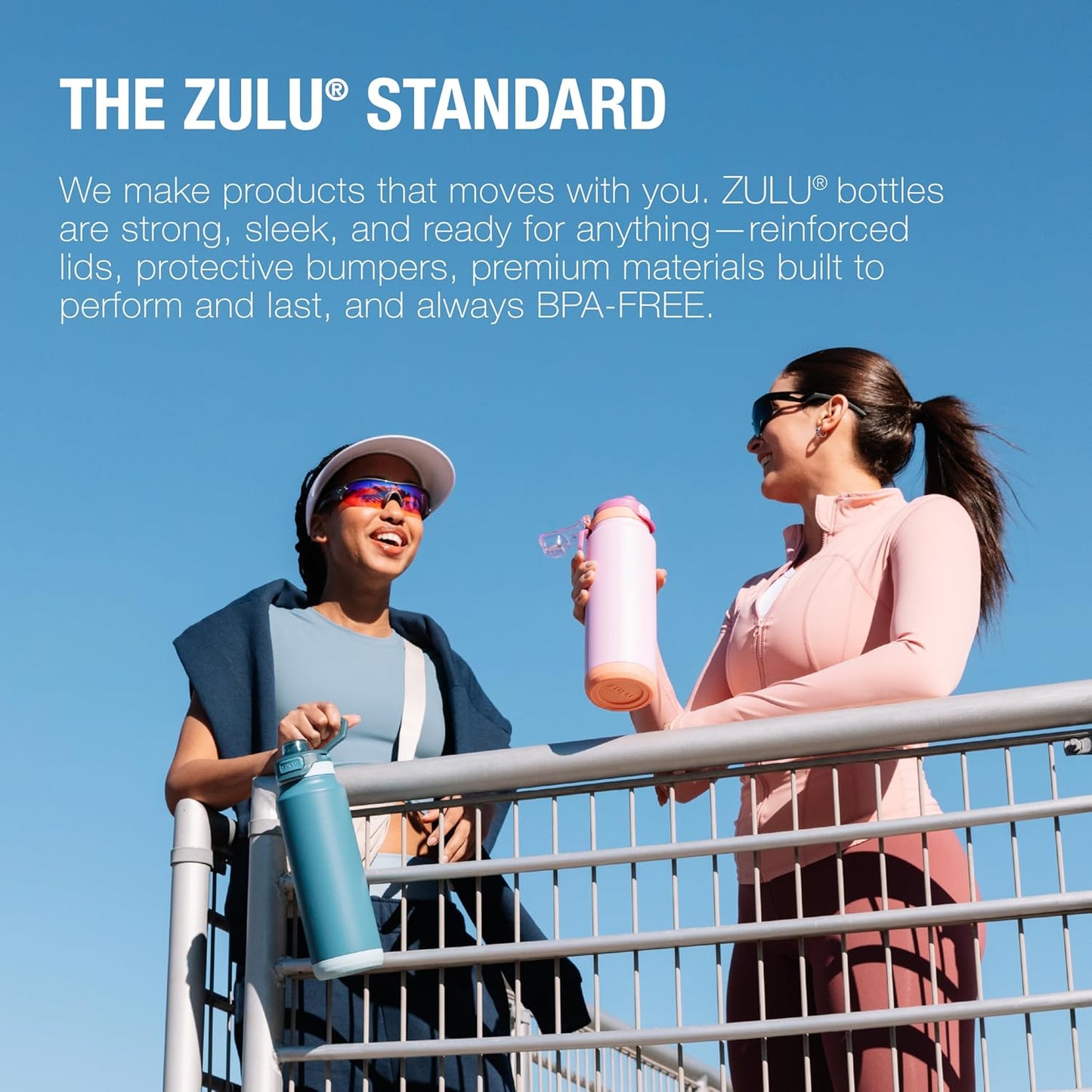 ZULU Powerfill Pro 64oz Half Gallon Stainless Steel Water Bottle with Quick Fill Lid, Triple Walled Vacuum Insulated Metal, Leak Proof Locking Lid, Sip and Chug, Reusable BPA Free, Black Monochrome
