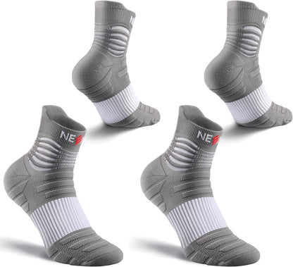 NEENCA Medical Compression Socks for Women & Men Circulation—2 Pairs, Ankle Compression Stockings for Pain Relief, Plantar Fasciitis, Swelling, Running, Nurses, Travel, Pregnancy, Flying. 20-30 mmHg