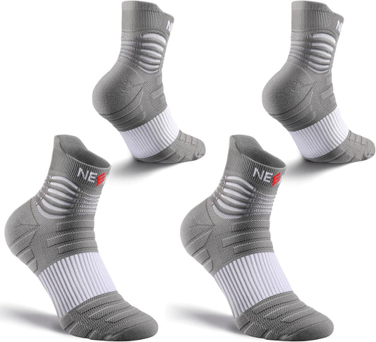 NEENCA Medical Compression Socks for Women & Men Circulation—2 Pairs, Ankle Compression Stockings for Pain Relief, Plantar Fasciitis, Swelling, Running, Nurses, Travel, Pregnancy, Flying. 20-30 mmHg