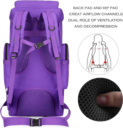 Hiking Backpack for Men 70L/100L Camping Backpack Military Rucksack Molle 3 Days Assault Pack for Climbing