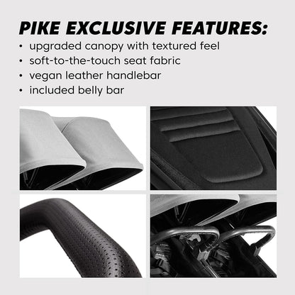 Baby Jogger City Mini GT2 All-Terrain Travel System with City GO 2 Infant Car Seat Pike Exclusive Includes Belly Bar Leatherette Handlebar and Premium Fabric
