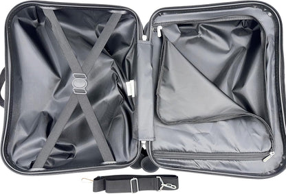 Fast Forward Ride-On 18"" Suitcase For Kids/Tow-Along Toddler Carry-On Luggage With Wheels (Mickey Mouse), Large