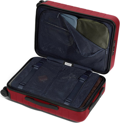 Away Carry-On Luggage, Lightweight Hardside Suitcase with Spinner Wheels, 22 Inch Airline Approved, TSA Lock, Tango Red