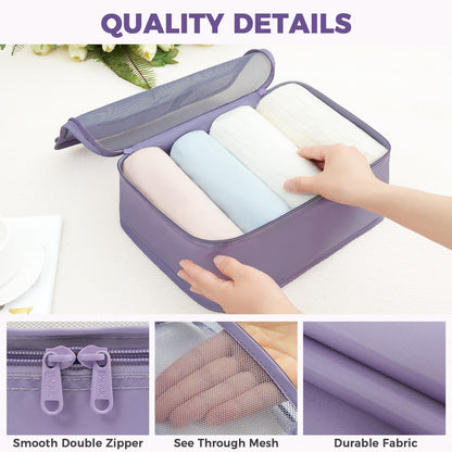BAGAIL 9 Set Packing Cubes Luggage Packing Organizers for Travel Accessories