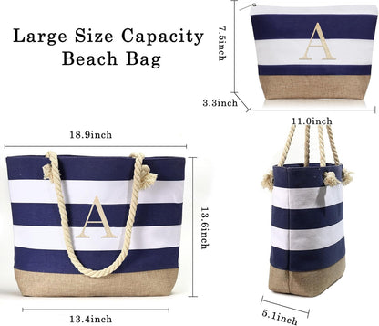 YOOLIFE Beach Bags for Women - Travel Canvas Beach Tote, Pool Waterproof Bag, Travel Essentials, Gifts for Women Birthday