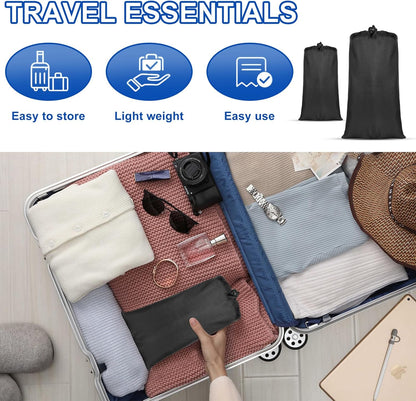 Airplane Footrest Hammock, Foot Hammock for Plane Travel, Portable Height Adjustable Travel Footrest Hammock Accessories, Lightweight Foot Hammock Suitable for Offices, Cars, and Airplanes