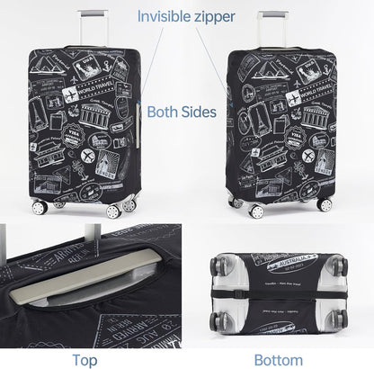 TRAVELKIN more than travel Luggage Covers For Suitcase Tsa Approved,Suitcase Cover Protector Fit 18-32 Inch Luggage