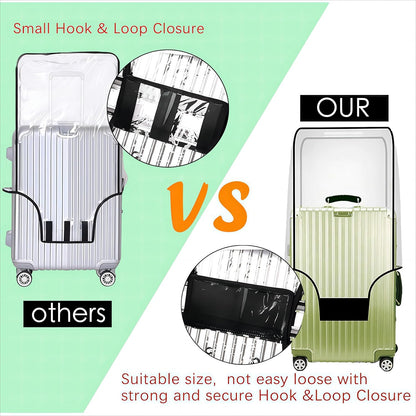 24 Inch Luggage Covers for Suitcase TSA Approved,Carry On Luggage Cover Protector Suitable 24-25 inch Clear 1.5mm Thickness Protector Bag PVC Clear Suitable for Long Travel Accessories