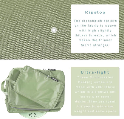 BAGAIL 6 Set Ultralight Compression Packing Cubes Packing Organizer for Travel Accessories Luggage Suitcase Backpack