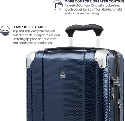 Travelpro Pathways 3 Hardside Expandable Luggage, 8 Spinner Wheels, Lightweight Hard Shell Suitcase, 3 Piece Set (21/25/28), Royal Blue