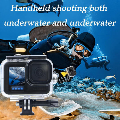 PCTC Waterproof Case for Go Pro Hero 13 Black, Accessories for Hero13/12/11/10/9 Black Waterproof Case, Supports 60M/196FT Underwater Dive, Professional Action Camera Dive Accessory