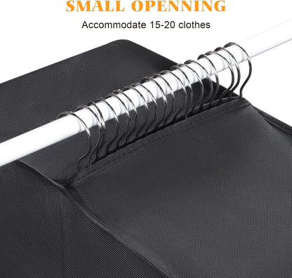 Univivi Hanging Garment Bag for Travel, 60" Heavy Duty Suit Bags, Extra Capacity Hanging Clothes Bag for Closet Storage, Dress Cover with Handles and Buckle Straps for Suit, Coat, Jacket