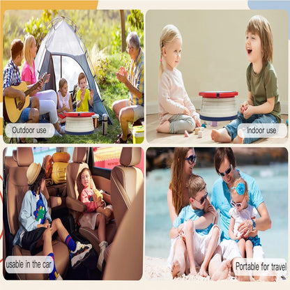 SunnySmile Portable Toilet for Kids,Portable Potty Seat for Toddler Travel,Travel Potty with Travel Bag, Applicable to Camping, Indoor/Outdoor Use, Includes 75 Replacement Bags