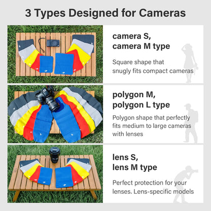 Camera Cover, Square W, Made in Japan, S size, Yellow