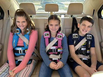 Large Blue, Lightweight, Compact, Portable Car Seat - Perfect for Travel and Everyday Child Safety