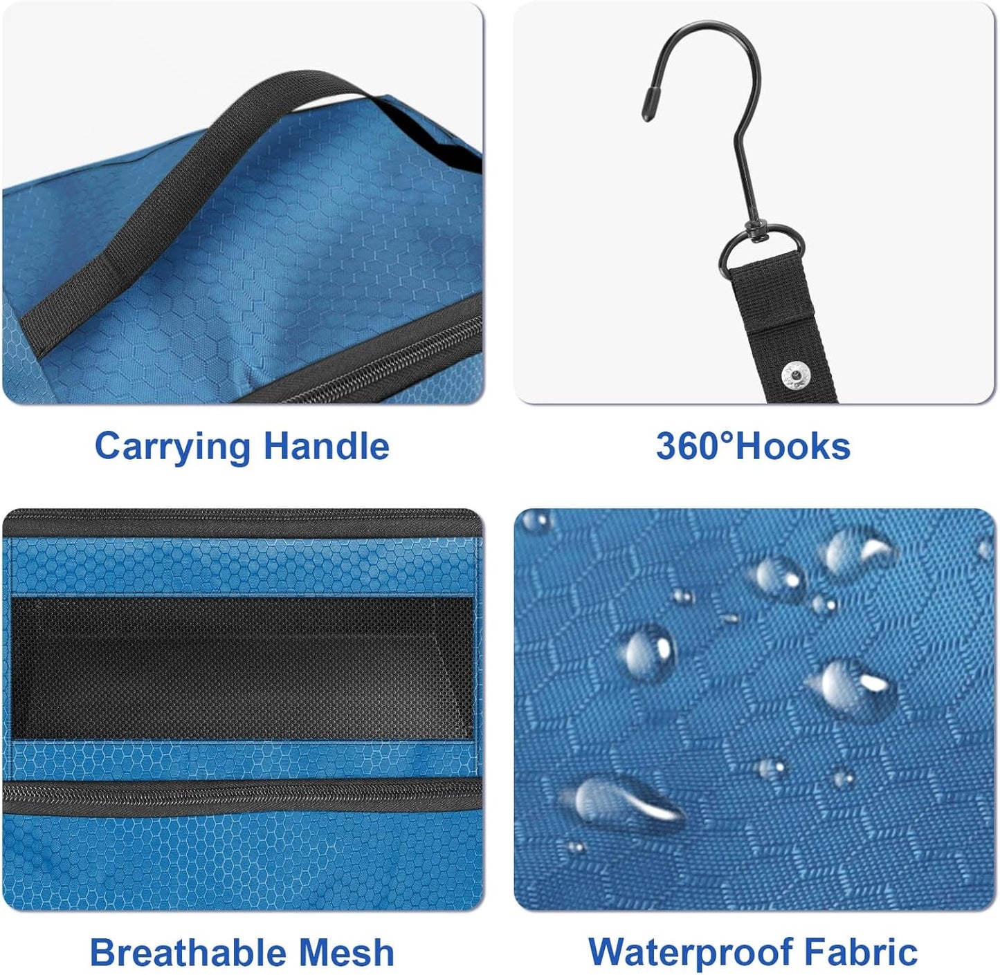 Suitcase Organizer, Travel Luggage Organizer Portable Hanging Travel Shelves Collapsible Hanging Packing Cubes for Carry on Suitcase
