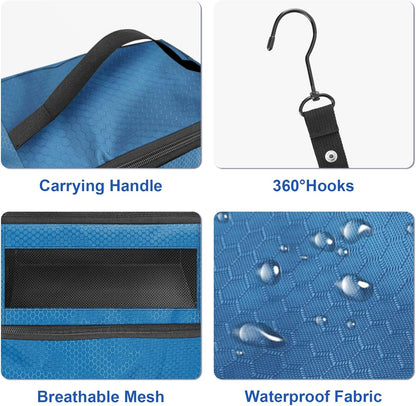 Suitcase Organizer, Travel Luggage Organizer Portable Hanging Travel Shelves Collapsible Hanging Packing Cubes for Carry on Suitcase