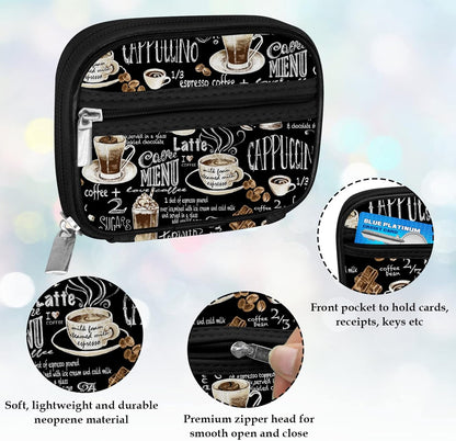 Serfeymi Weekly Travel Pill Organizer Pill Case for Purse with Removable 7 Day Pill Box, Fashionable Travel Medicine Organizer Pill Container for Medicine, Vitamin, Supplement - Black 02