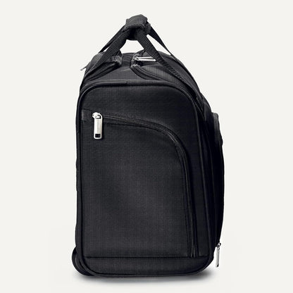 Amazon Basics Underseat Carry On Luggage with Wheels - 14" Rolling Travel Bag, Black