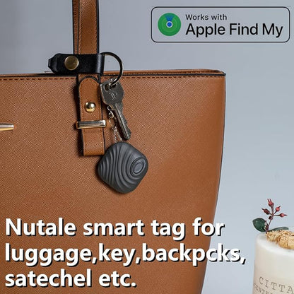 Smart Key Finder - Only iOS(Not for Android) - Bluetooth Smart Key Tracker Tag - Work for Apple Find My - Keep Track of The Items That Matter Most (4-Coffee)