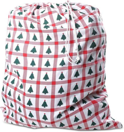 Urban Villa Laundry Bag Canvas|Dirty Clothes Travel Laundry Bag|Machine Washable|Reusable College Hostel Hamper Liner Bag for Garments Delicates Drawstring Closure 4 Pack Tree Print|Size 28X36 Inches