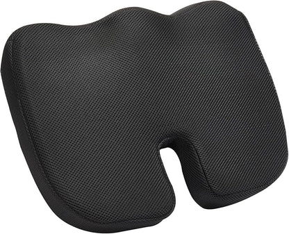 VEVOR Seat Cushion, Memory Foam Seat Chair Cushion for Pressure Relief, Soft & Breathable Wheelchair Seat Pad with Removable Cover for Travel, Office, Car, Airplane - Lightweight and Portable