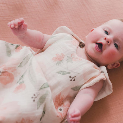 Crane Baby Fitted Sheet, Soft Cotton Fitted Sheet for Cribs and Nurseries, Beige Copper, 28”w x 52”h x 9”d