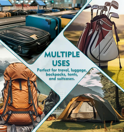 ANVIL 4 Digit Luggage Locks, TSA Locks for Luggage, Advanced TSA008 core, Alert Indicator for Your Travel Lock, Suitcase Lock. (3, White)