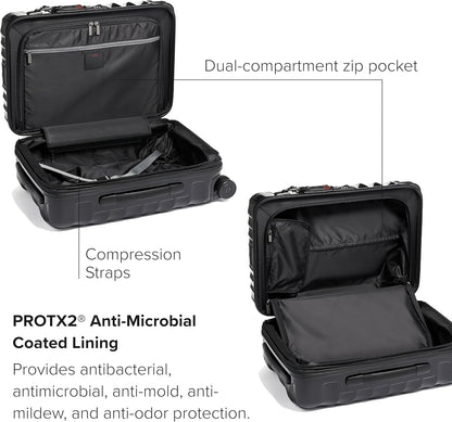 TUMI - 19 Degree International Expandable 4 Wheeled Carry-On - Hard Shell Suitcase - 21.8" X 14.0" X 9.0" - Black
