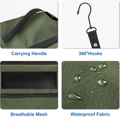 Suitcase Organizer, Travel Luggage Organizer Portable Hanging Travel Shelves Collapsible Hanging Packing Cubes for Carry on Suitcase
