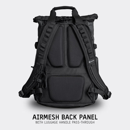 WANDRD PRVKE 31L, V3 Backpack: Weather-Resistant Travel & Camera Backpack with Laptop Sleeve, Quick Side Access, Clamshell Opening – Ideal Photography & Travel Bag (Black)