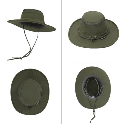 Cimarron Wide Brim Safari Sun Hat for Women & Men – UPF 50+ Outdoor Fishing Hat | Hiking, Running Travel Sun Protection Hat
