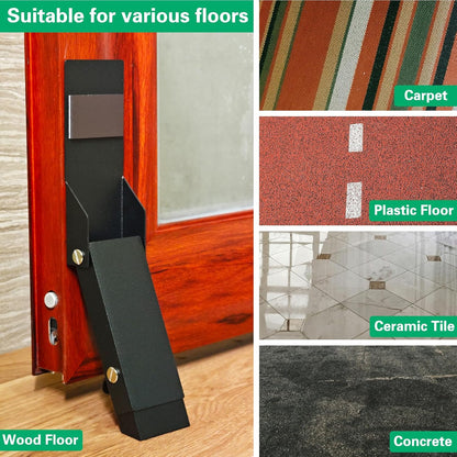 Door Stoppers, Kick Down Door Stop, Door Stopper for Bottom of Door, Suitable for Doors with a Gap Up to 3.5 Inches, Door Holder to Keep Door Open