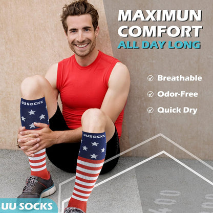 Medical Compression Socks for Women and Men 3 Pairs 20-30 mmHg Knee High Christmas Compression Stockings Circulation Best for Running Athletic Nurses