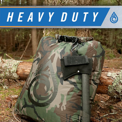 AquaQuest Rogue Dry Bag – 10L Olive Drab – 100% Waterproof Roll Top – Survival Dry Bag