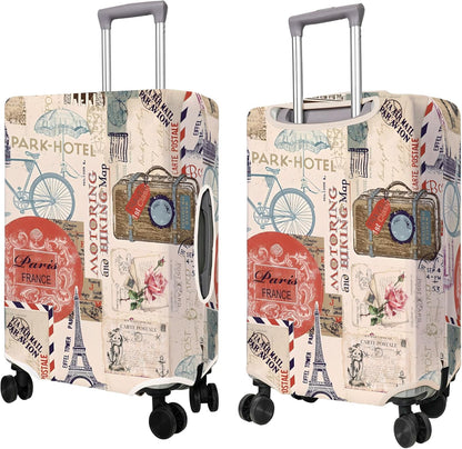 Travel Luggage Cover Suitcase Protector Fits 18-32 Inch Wheel Covers PatternedTravel Related Items Flower Luggage Protector Elastic S