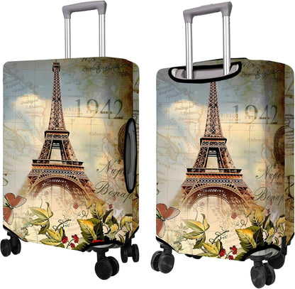 Travel Luggage Cover Suitcase Protector Fits 18-32 Inch Wheel Covers PatternedTravel Related Items Flower Luggage Protector Elastic S