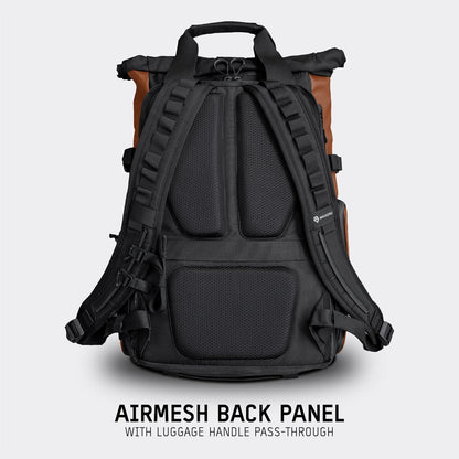 WANDRD PRVKE 31L, V3 Backpack: Weather-Resistant Travel & Camera Backpack with Laptop Sleeve, Quick Side Access, Clamshell Opening – Ideal Photography & Travel Bag (Sedona Orange)
