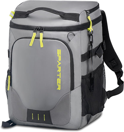 SPARTER Backpack Cooler Insulated Leak Proof 33/49 Cans, 2 Insulated Compartments Thermal Bag, Portable Lightweight Beach Travel Camping Lunch Backpack for Men and Women