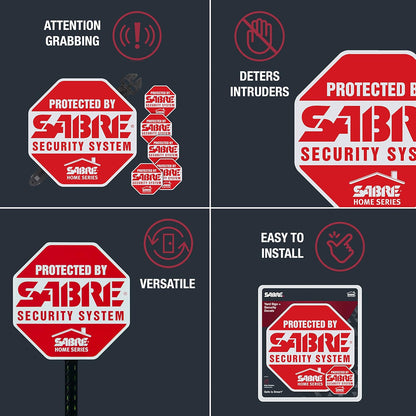SABRE 120 dB Wedge Door Stop Security Alarm, Extremely Loud Wireless Siren Audible Up to 1,500 Ft., Non-Skid Pad, Compact Alarm Great for Home, Travel, Apartment or Dorm