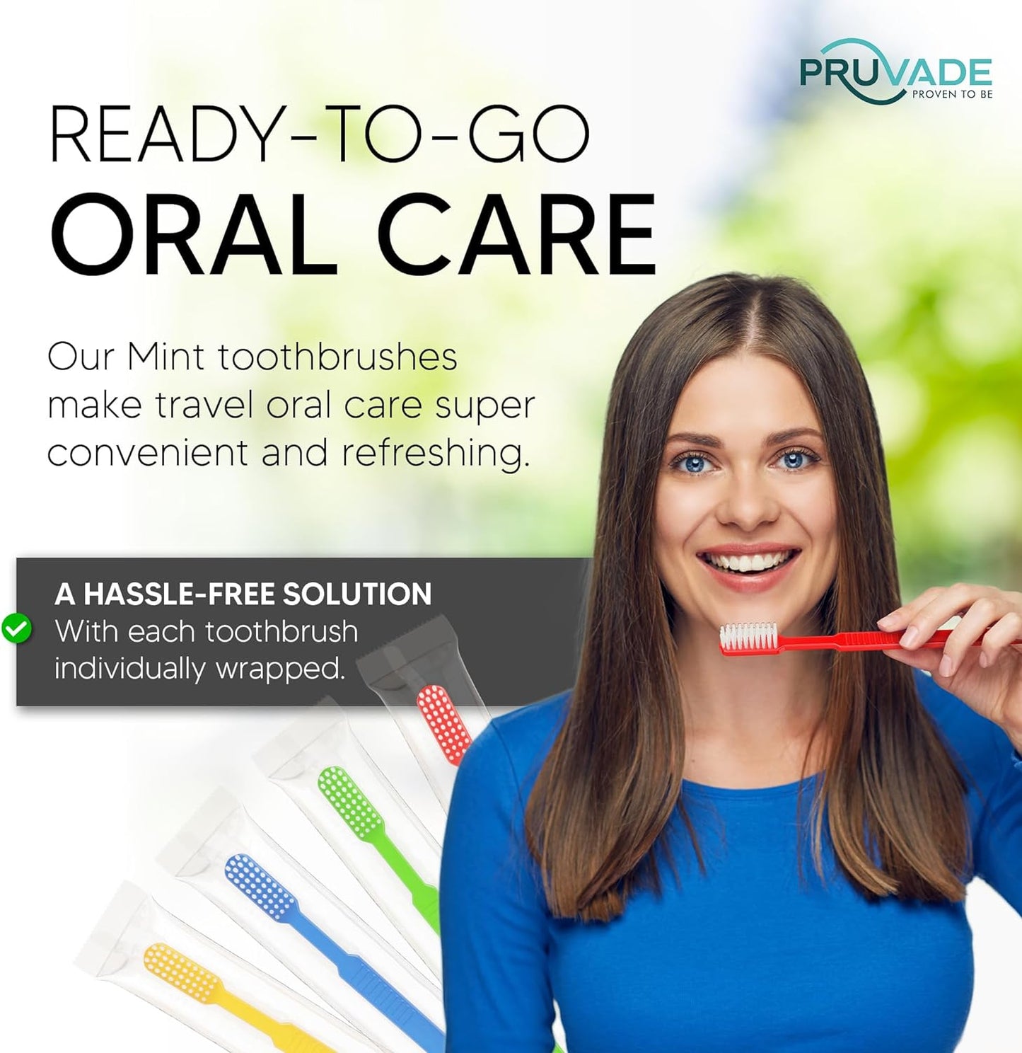 1000 Prepasted Toothbrushes Individually Wrapped - Disposable Toothbrushes with Toothpaste Built in - Single Use Waterless Tooth Brush with Soft Bristles for Hotel, Camping, Travel, Office
