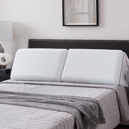 WEEKENDER Gel Memory Foam Pillow - Queen Size - 2-Pack - Medium Plush Feel - Neck & Shoulder Support - For Back, Side, & Stomach Sleepers - Home, Hotel, & Hospital Essentials