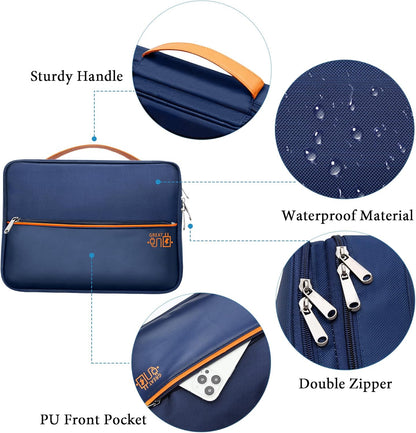 SELLYFELLY Electronics Travel Organizer, Double Layer Cable Organizer Bag Watreproof Electronics Accessories Storage Bag for Cord, Charger, Phone, Power Bank, Hard Drive