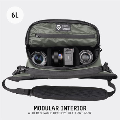 WANDRD ROGUE V1 6L Sling: Compact Camera Sling and Crossbody Bag with Fast Access, 3-Way Carry– Lightweight Everyday Bag Great for Travel, Photography, and Daily Use (Wasatch Green)