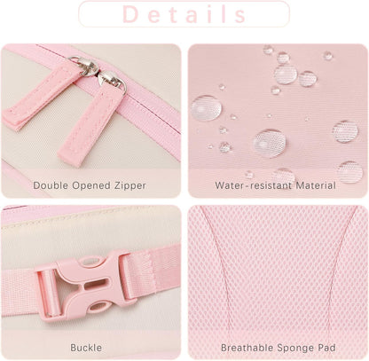 Lightweight Small Backpack for Kids Kindergarten Preschool Backpacks for Girls Ages 2-4-6 (Pink Cream)