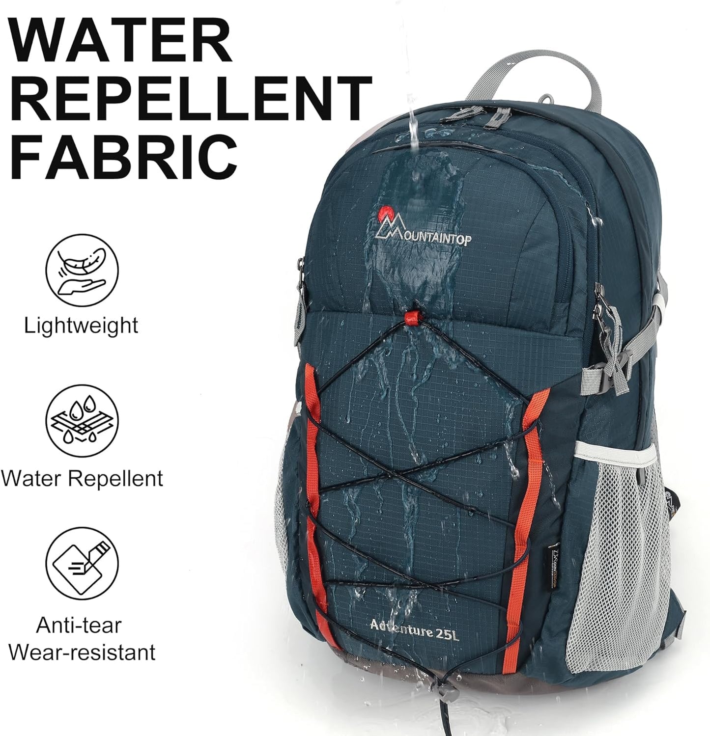 MOUNTAINTOP 25L/40L Hiking Backpack,Lightweight Travel Backpack for Men Women Outdoor Backpacking, Camping