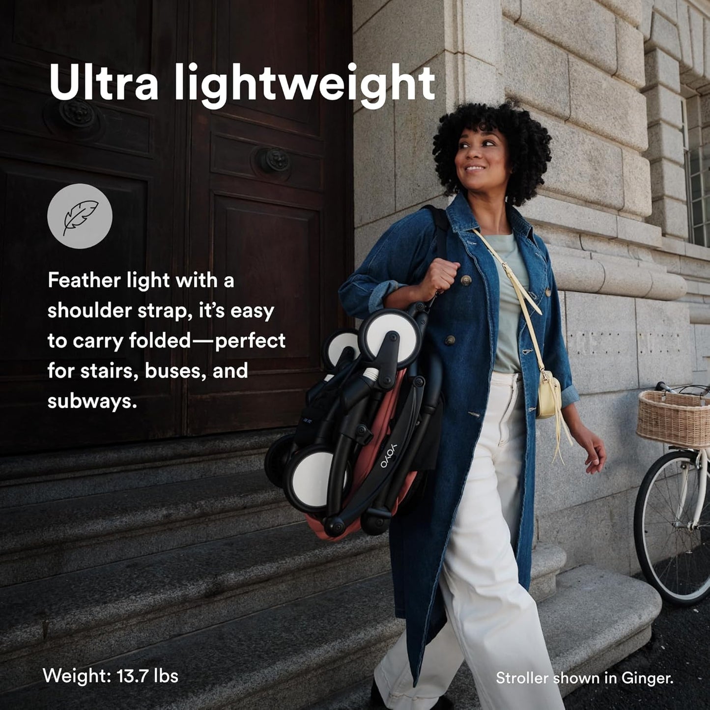 Stokke YOYO3 Stroller from 6 Months - Includes Black Frame/Taupe Seat Cushion + Canopy - Folds in & Out in a Flash - Light & Compact - Carry-On Compatible