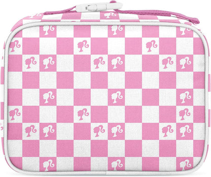 Simple Modern Mattel Barbie Kids Lunch Box for School | Reusable Insulated Lunch Bag for Toddler, Girl, and Boy | Meal Container with Exterior & Interior Pocket | Hadley Collection | Barbie Checkmate