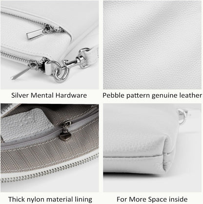 befen Genuine Leather Small Crossbody Purses for Women Travel Cross Body Bags Lightweight with Adjustable Shoulder Strap