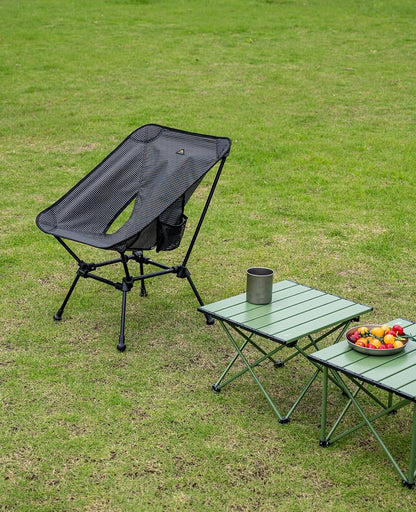 iClimb Ultralight Compact Camping Folding Beach Chair with Anti-Sinking Large Feet